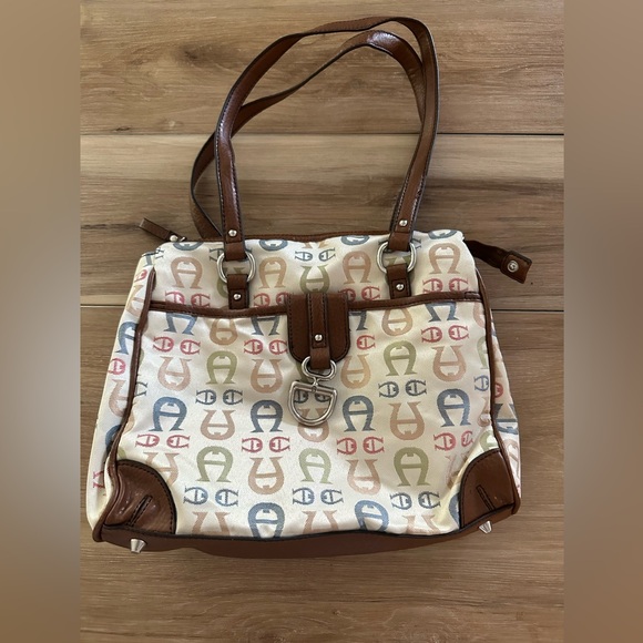 Etienne Aigner Handbags - Vintage Etienne Aigner Logo Shoulder Bag